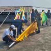 Wujud Cinta Tanah Air, Babinsa Koramil 08/Lemahabang Bersama UPTD Pasar Serang Semarakkan HUT ke-81 RI
