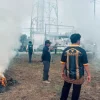 Polsek Kota Bangun Ikuti Kegiatan Gotong Royong Dalam Rangka Menyambut HUT RI Ke-81