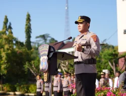 Kapolres Kukar Pimpin Pelaksanaan Korp Raport Kenaikan Pangkat Pengabdian Personel Polres Kukar