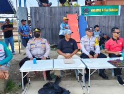 Polsek Kota Bangun Amankan Turnamen Sepak Bola Martadipura Cup 3