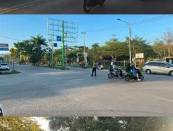 Berikan Pelayanan Prima Kepada Masyarakat, Satlantas Polres Kukar Laksanakan Penggal Jalan di Pagi Hari