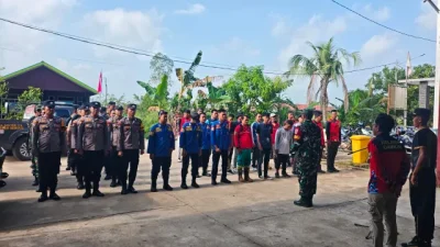 Perkuat Sinergi Antisipasi Kebakaran Hutan dan Lahan, Polsek Sebulu Hadiri Kegiatan Apel Kesiapsiagaan Karhutla