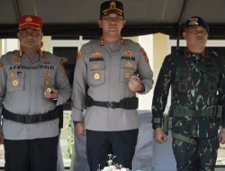 Kapolres Kukar Hadiri Serah Terima dan Pisah Sambut Danmen I Pelopor Pasbrimob II