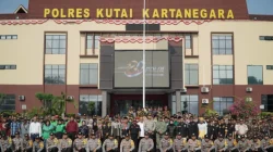 Polres Kukar Gelar Apel Sabuk Kamtibmas, Perkuat Sinergi Jaga Keamanan dan Kerukunan