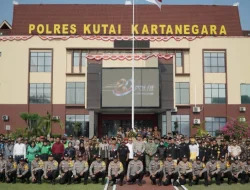 Polres Kukar Gelar Apel Sabuk Kamtibmas, Perkuat Sinergi Jaga Keamanan dan Kerukunan