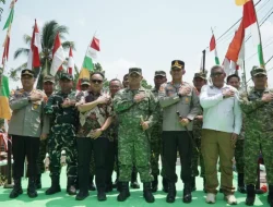 Kapolres Kukar Hadiri Kegiatan Launching dan Peresmian Pembangunan Jembatan serta Sumber Air Bersih Secara Virtual di Desa Jembayan