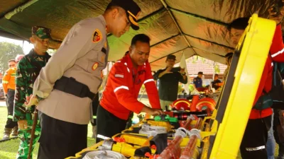 Polres Kukar Gelar Apel Kesiapsiagaan Karhutla dan Antisipasi El Nino