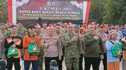 Karya Bakti HUT ke-81 RI, Kodim Depok Fokus Bersihkan Sungai dan Cegah Banjir