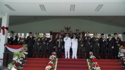 Kapolres Kukar Hadiri Upacara Detik-Detik Proklamasi HUT ke-81 Kemerdekaan RI di Kantor Bupati Kukar