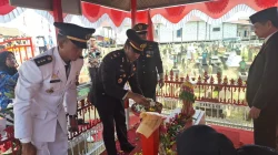 Polsek Muara Kaman Hadiri Apel Ziarah dan Tabur Bunga di Makam Pahlawan Nasional Muso Bin Salim