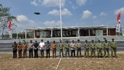 Kapolres Kukar Hadiri Kegiatan Kunjungan Panglima Kopassus dan Penanaman Pohon di Markas Grup 4 Kopassus