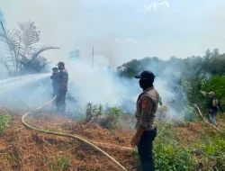 Polsek Muara Muntai Gerak Cepat Tangani Karhutla, Tim Gabungan Kendalikan Kebakaran Lahan ±100 Hektare