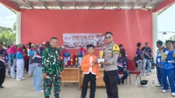Semarak HUT Ke-81 RI, Warga Desa Manunggal Daya Ikuti Lomba Gerak Jalan