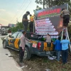 Polsek Muara Jawa Bersama TNI Gencarkan Sosialisasi dan Pemasangan Spanduk Cegah Karhutla