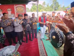 Wakapolres Kukar Hadiri Gelar Budaya Festival 1.000 Tumpeng dan Penampilan 18 Paguyuban Jaranan serta Reog di Loa Kulu