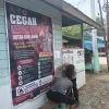 Polsek Muara Muntai Sosialisasikan Pencegahan Karhutla dan Pasang Spanduk Imbauan