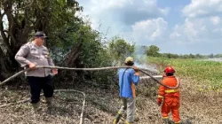 Cegah Karhutla di Cagar Alam, Polsek Muara Kaman Bersama BKSDA dan Manggala Agni Gencarkan Patroli