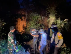 Karhutla di KM 85 Tabang, Polisi Bersama Tim Gabungan Berjibaku Padamkan Api Hingga Malam
