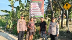 Tak Mau Kecolongan Karhutla, Polsek Kenohan Gencarkan Imbauan di Simpang Tiga Ikon Desa Kahala