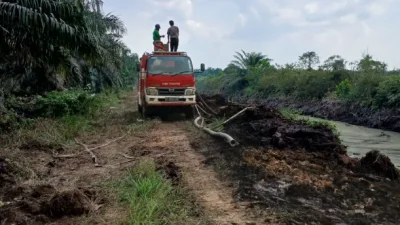 Bukan Sekadar Padam, Satgas Karhutla Muara Muntai Perkuat Pendinginan di Lahan Gambut