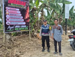 Cegah Karhutla, Bhabinkamtibmas Loa Janan Edukasi Warga Desa Batuah