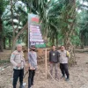 Cegah Karhutla, Polsek Tenggarong Seberang Pasang Spanduk Himbauan
