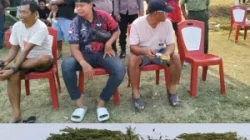 Polsek Tenggarong Seberang Amankan Turnamen Sepak Bola Camat Cup I 2026 di Desa Embalut