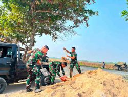 Satgas TMMD Ke-129 Lanjutkan Pengerjaan Sasaran 5, Infrastruktur Desa Wibawamulya Terus Dipercepat