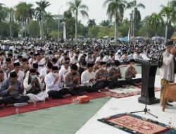 Kapolres dan PJU Polres Kukar Bersama Ribuan Peserta Panjatkan Doa, Perkuat Sinergi Hadapi Kemarau dan Kabut Asap