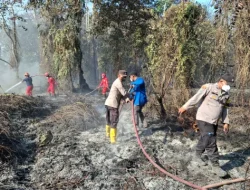 Karhutla 3 Hektare di Samboja Barat, Polisi Bersama Lintas Unsur Berhasil Padamkan Api