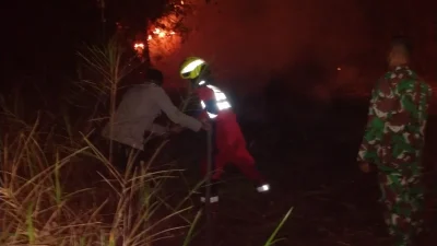 Api Kepung 6 Hektare Lahan Pertamina EP di Anggana, Tim Gabungan Berjibaku hingga Dini Hari