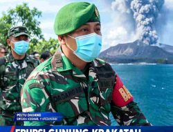 Erupsi Gunung Krakatau, Babinsa Pebayuran Ingatkan Warga Tetap Waspada
