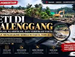 Polemik Pemberitaan PETI Malenggang, Status Lahan dan Dugaan Kerusakan Perlu Diklarifikasi