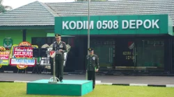 Dandim 0508/Depok Bacakan Amanat Panglima TNI pada HUT ke-81 TNI