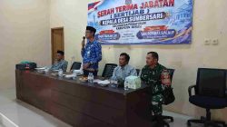 Babinsa Koramil 11 Pebayuran Kawal Sertijab Kepala Desa Sumbersari
